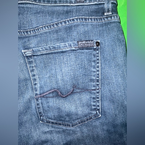 Men's 7 for All Mankind Carsen Lux Performance Blue Straight Leg Jeans size 36 - Picture 8 of 13